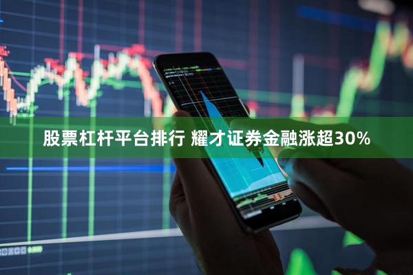 股票杠杆平台排行 耀才证券金融涨超30%