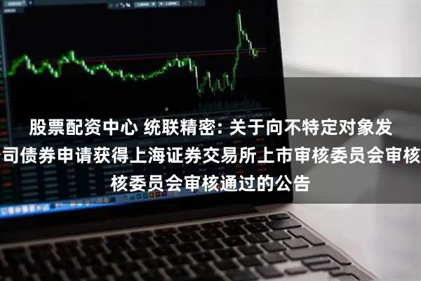 股票配资中心 统联精密: 关于向不特定对象发行可转换公司债券申请获得上海证券交易所上市审核委员会审核通过的公告